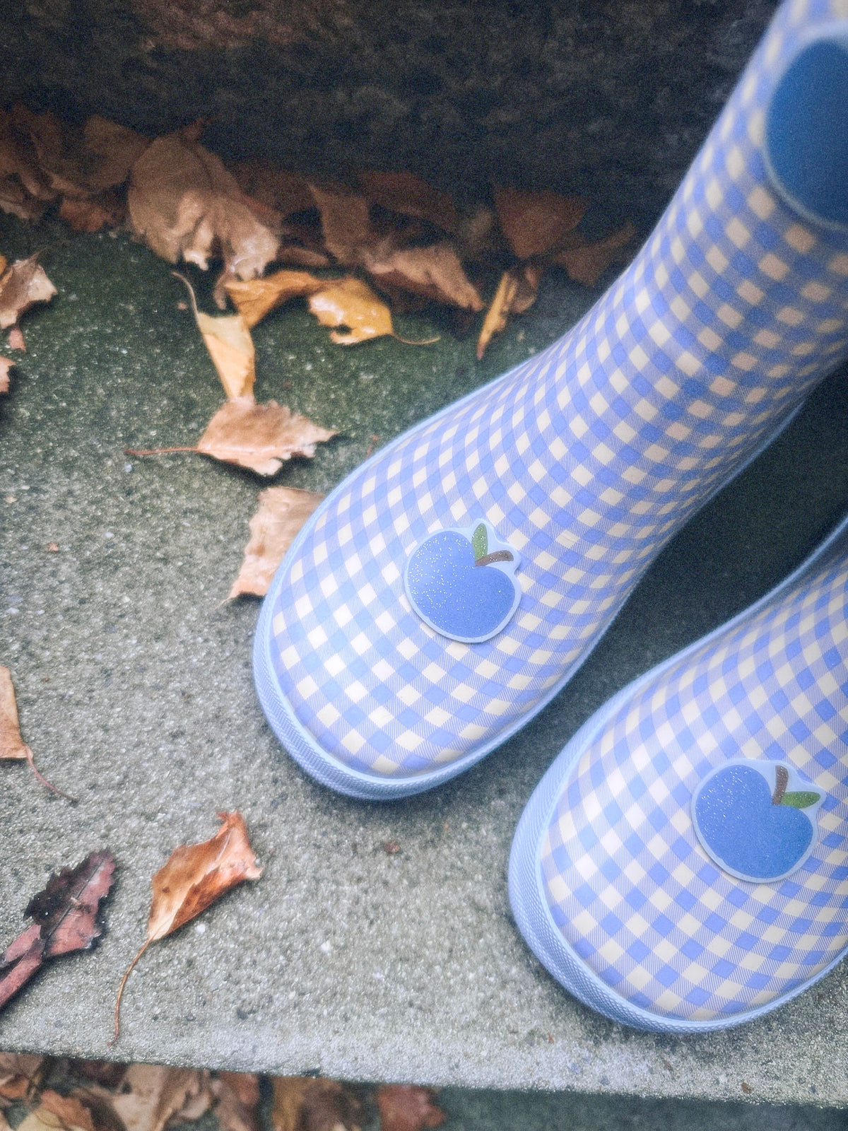 Misty Rainboots in apple ghingham