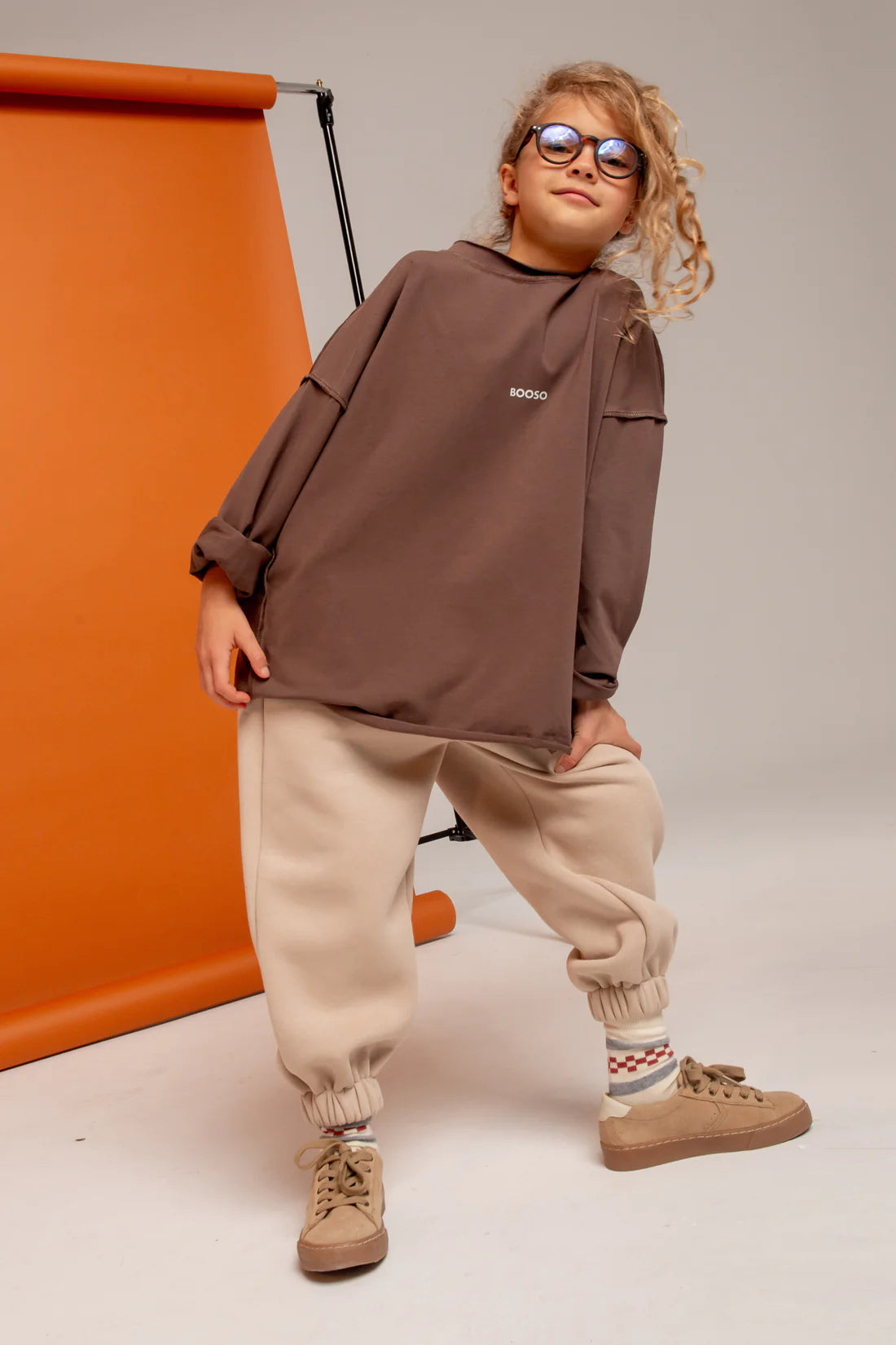 Boxy longsleeve brown