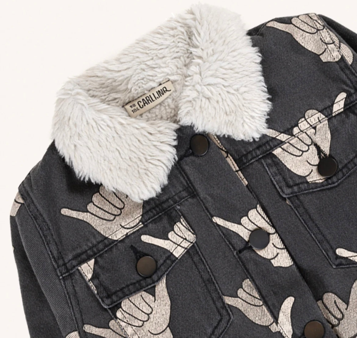 Shaka boys jacket with sherpa lining