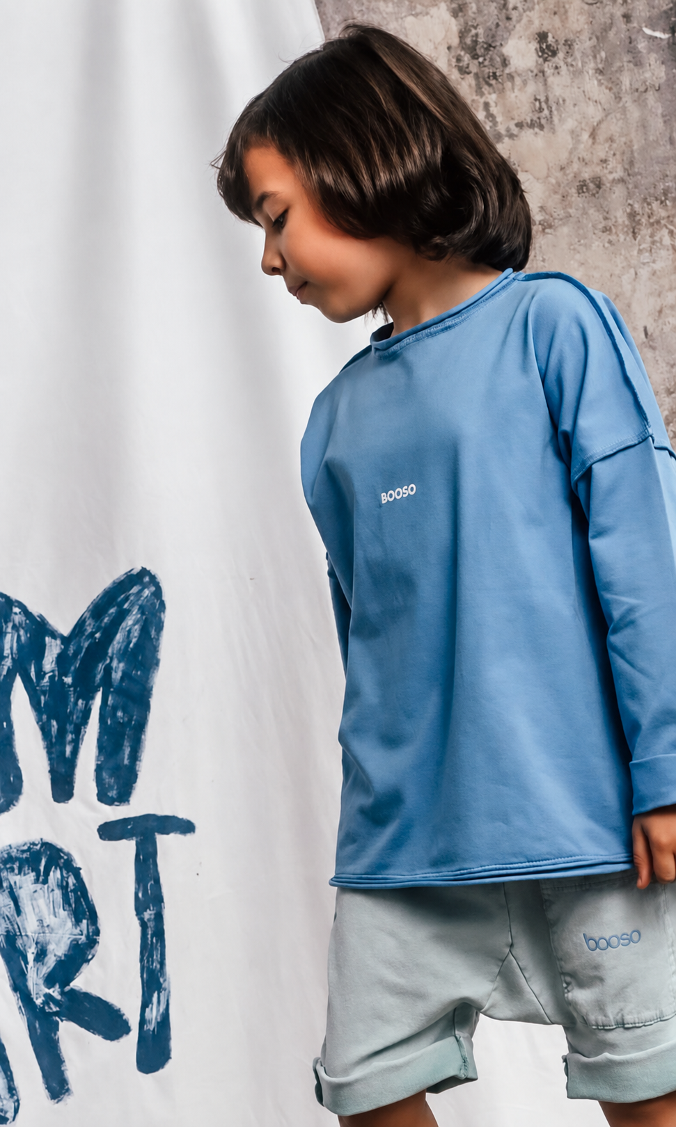 Boxy longsleeve blue