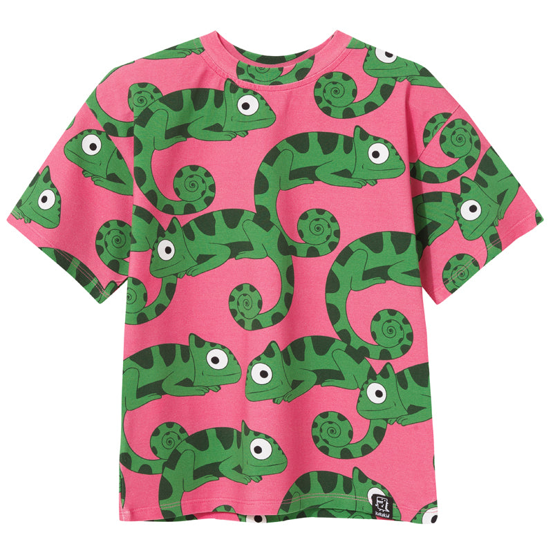 T-shirt pink chameleons