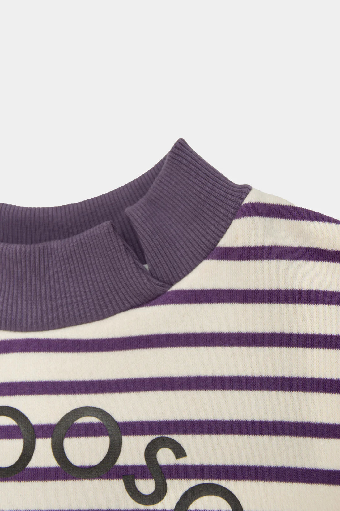 Striped sweater purple/ecru APRES SKI