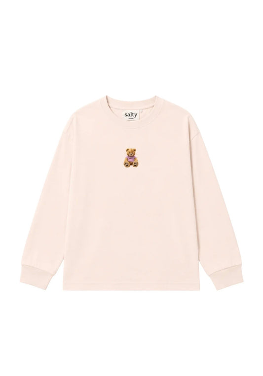 Salty skater tee cozy teddy beige