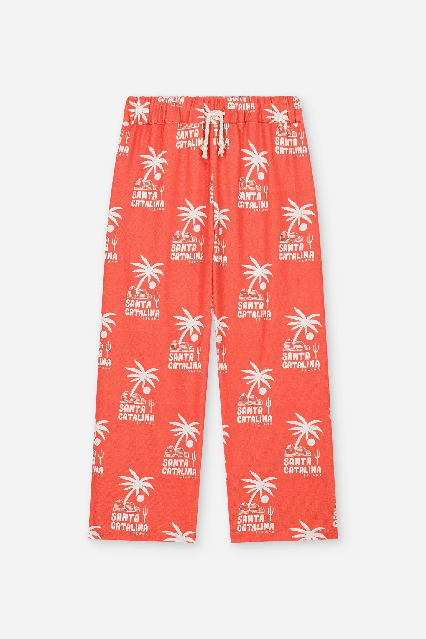 Pants Jamie White/Orange Palms