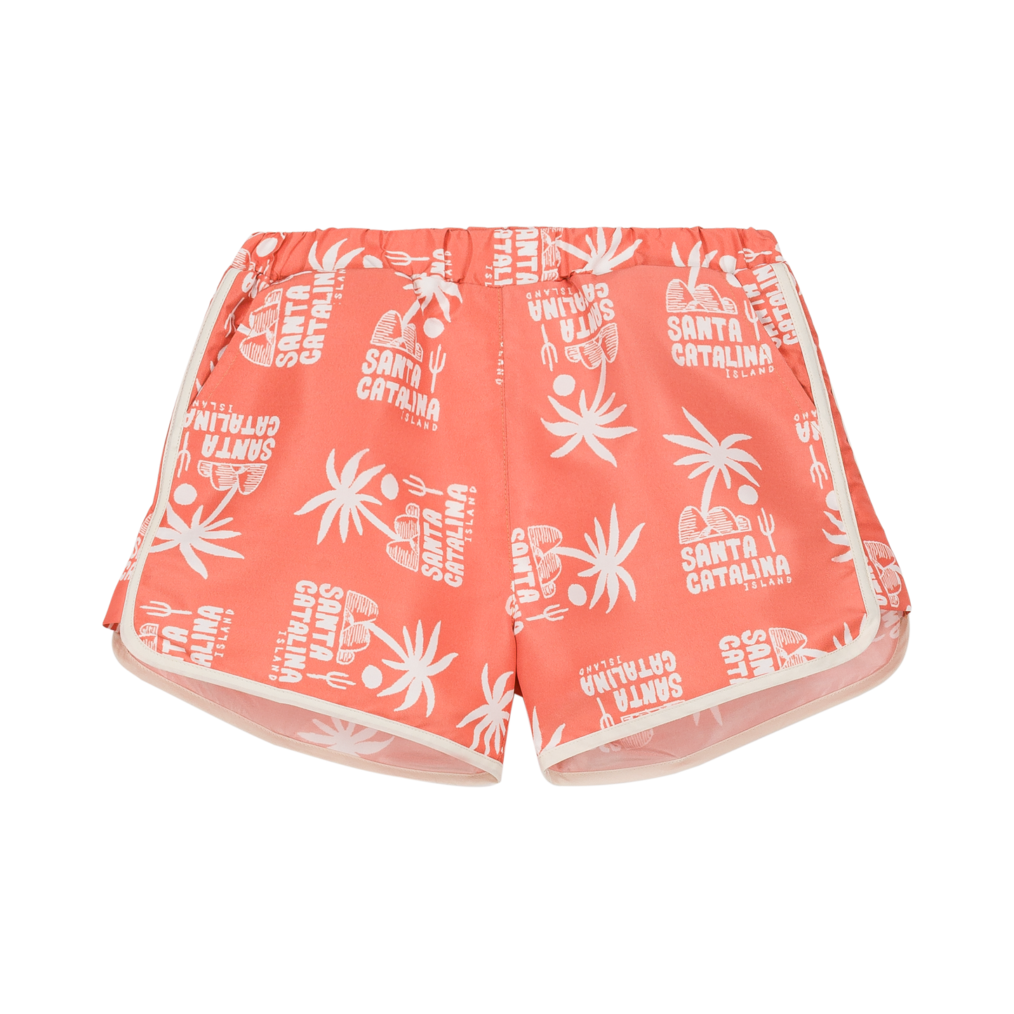Swimshorts Carlo White Palms