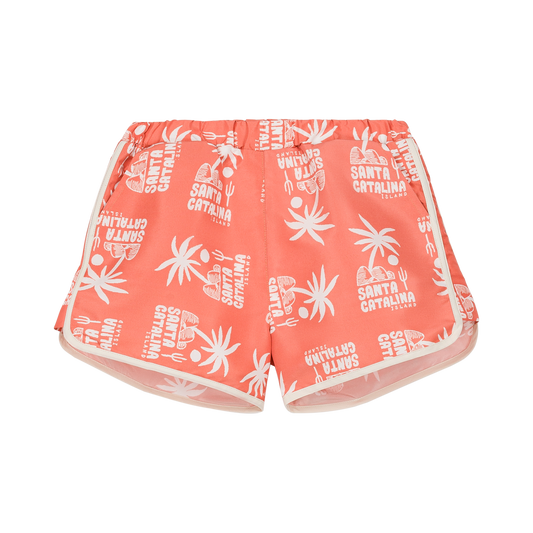 Swimshorts Carlo White Palms
