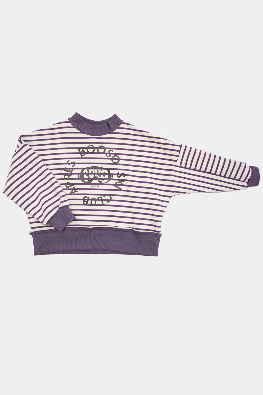 Striped sweater purple/ecru APRES SKI