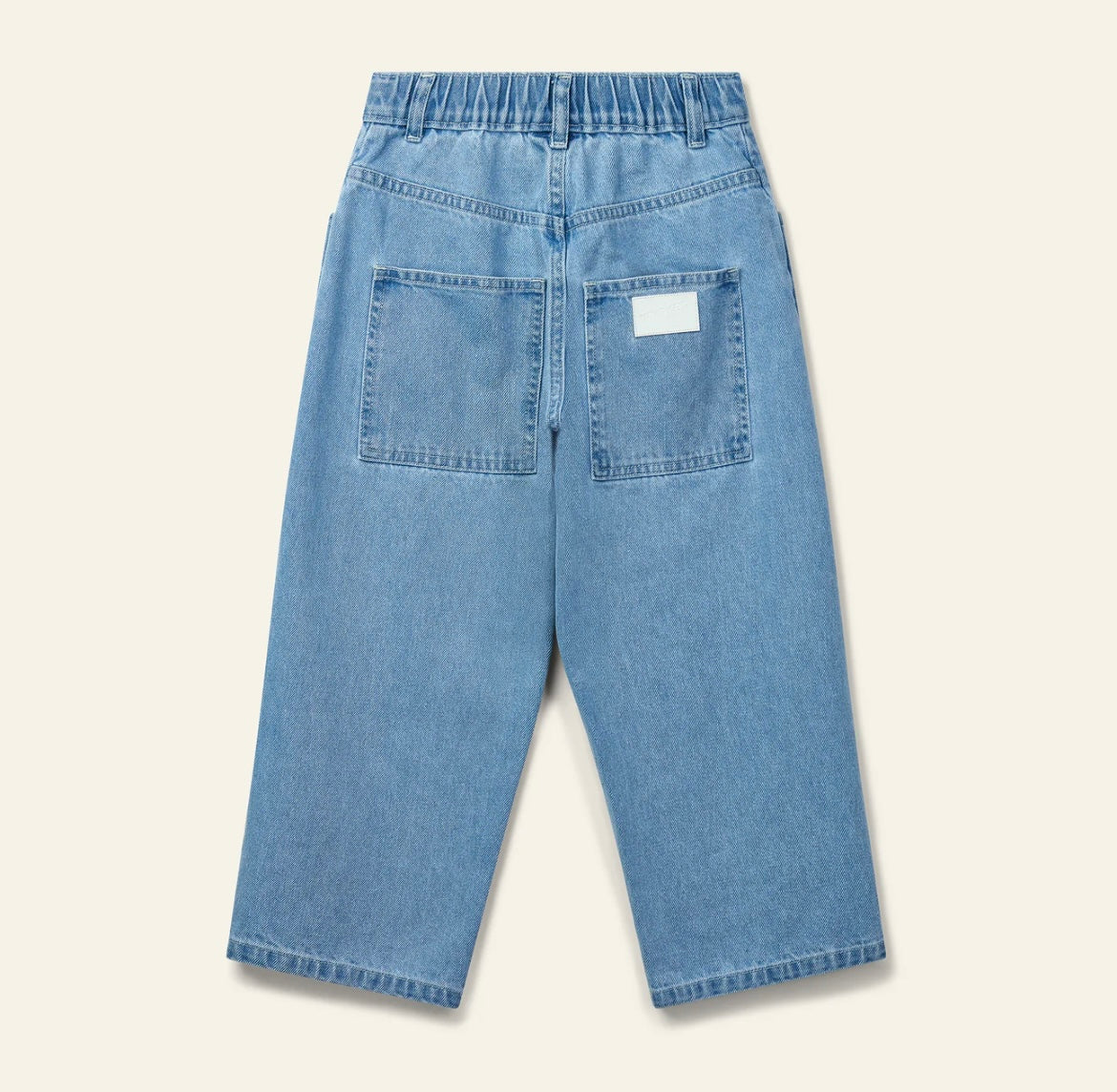 Dahlia jeans mid wash with roses details