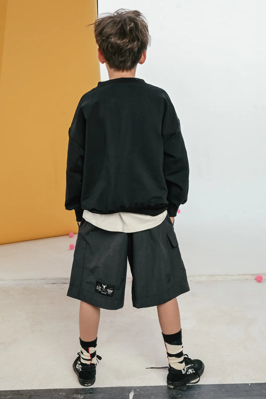 Cargo black shorts