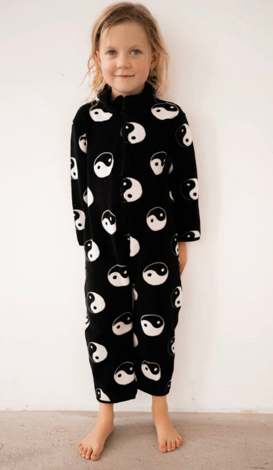 Yin yang fleece all in one