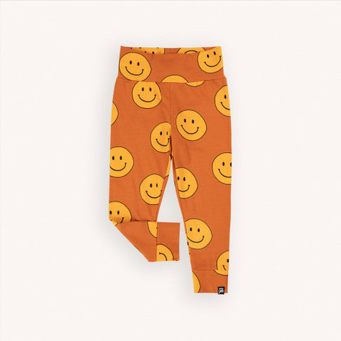 Happy face baby legging