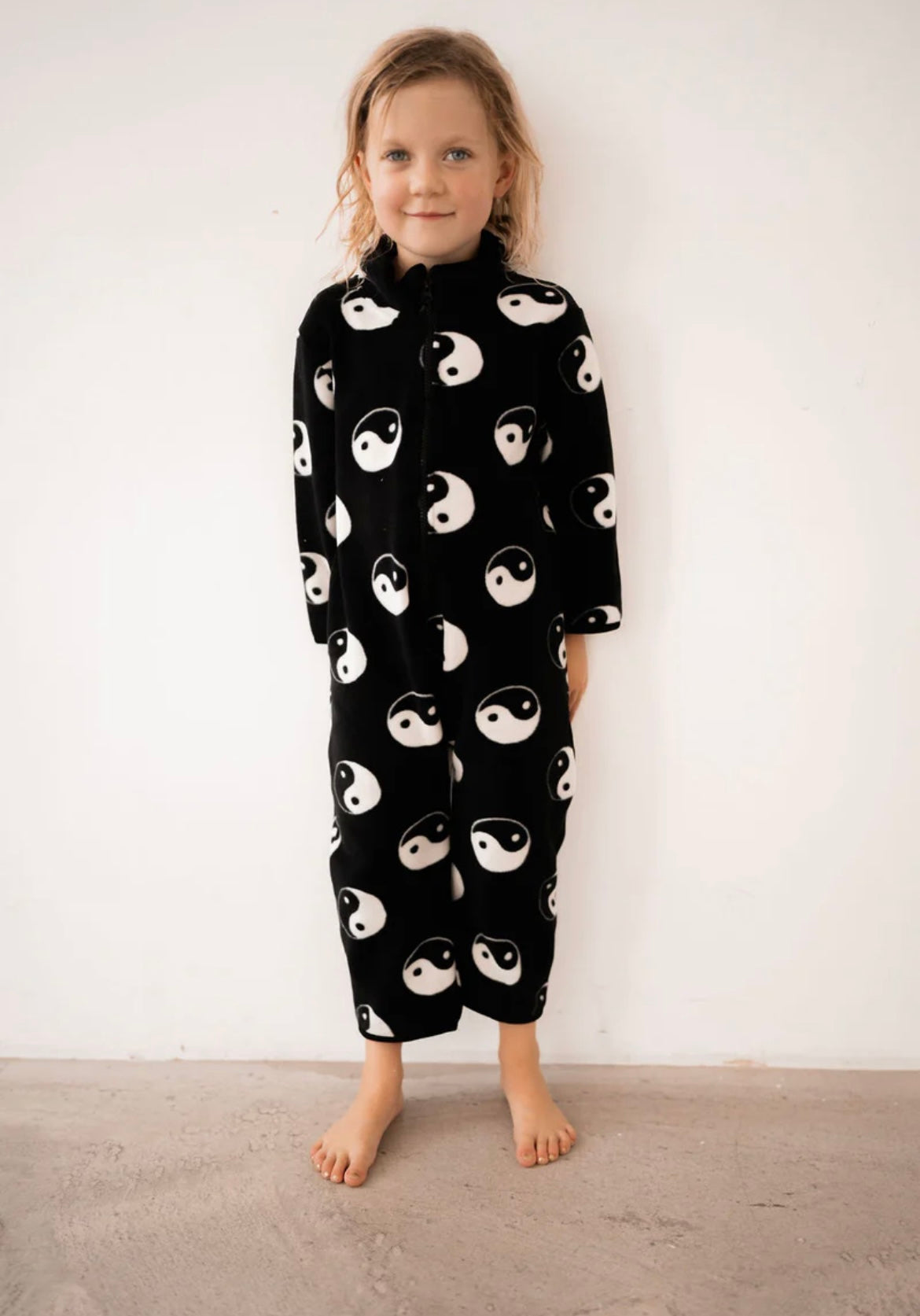 Yin yang fleece all in one