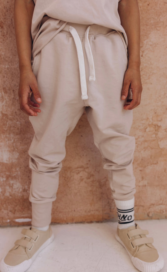 Sand beige joggers
