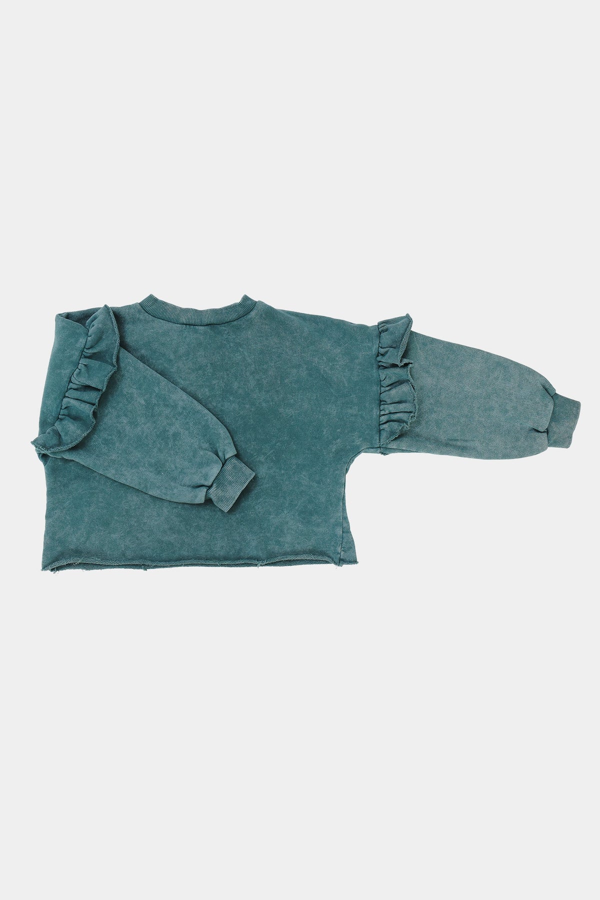 Short Frill ocean sweater