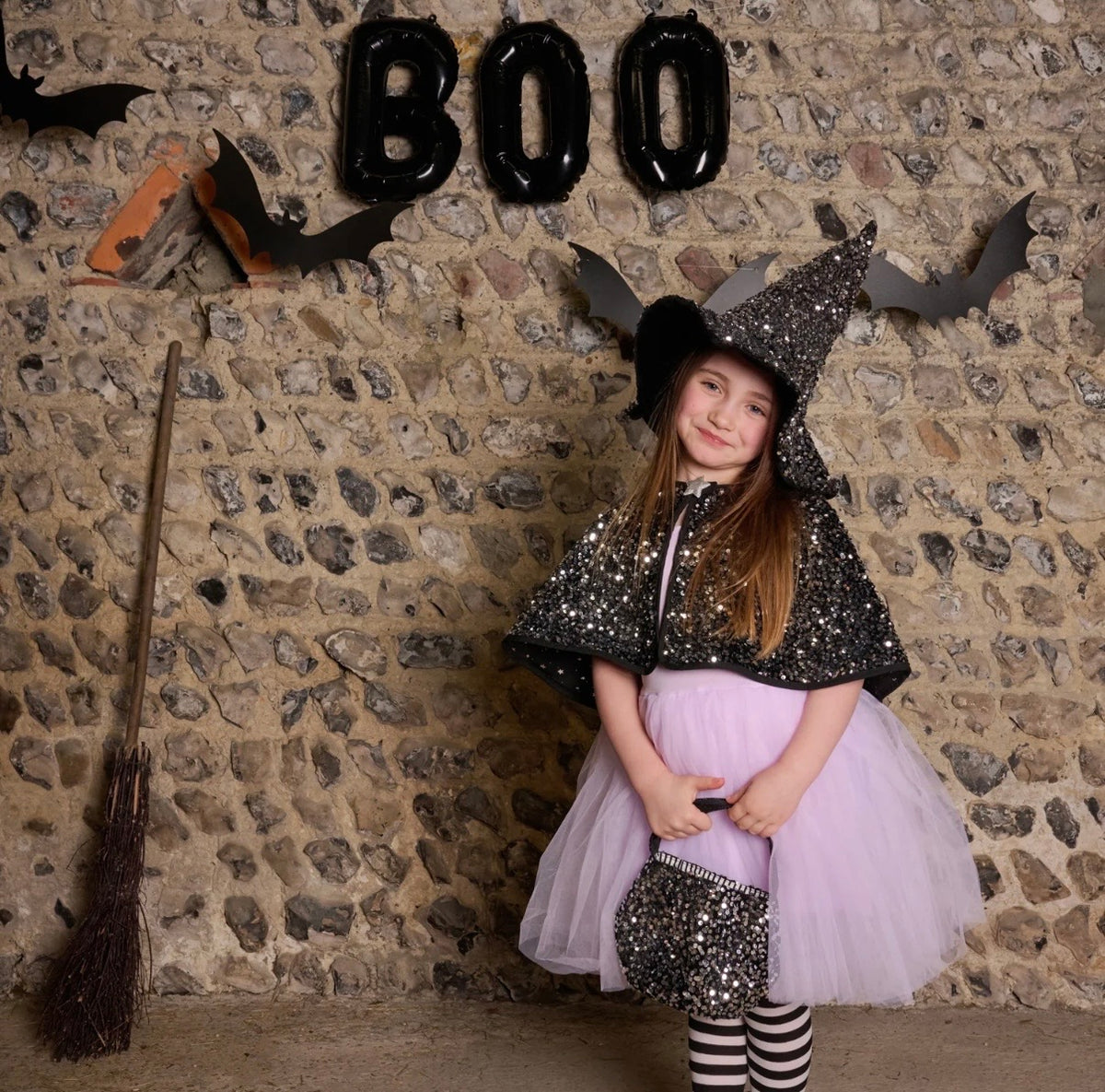 Spellbound sequin velvet cape 3-10 years
