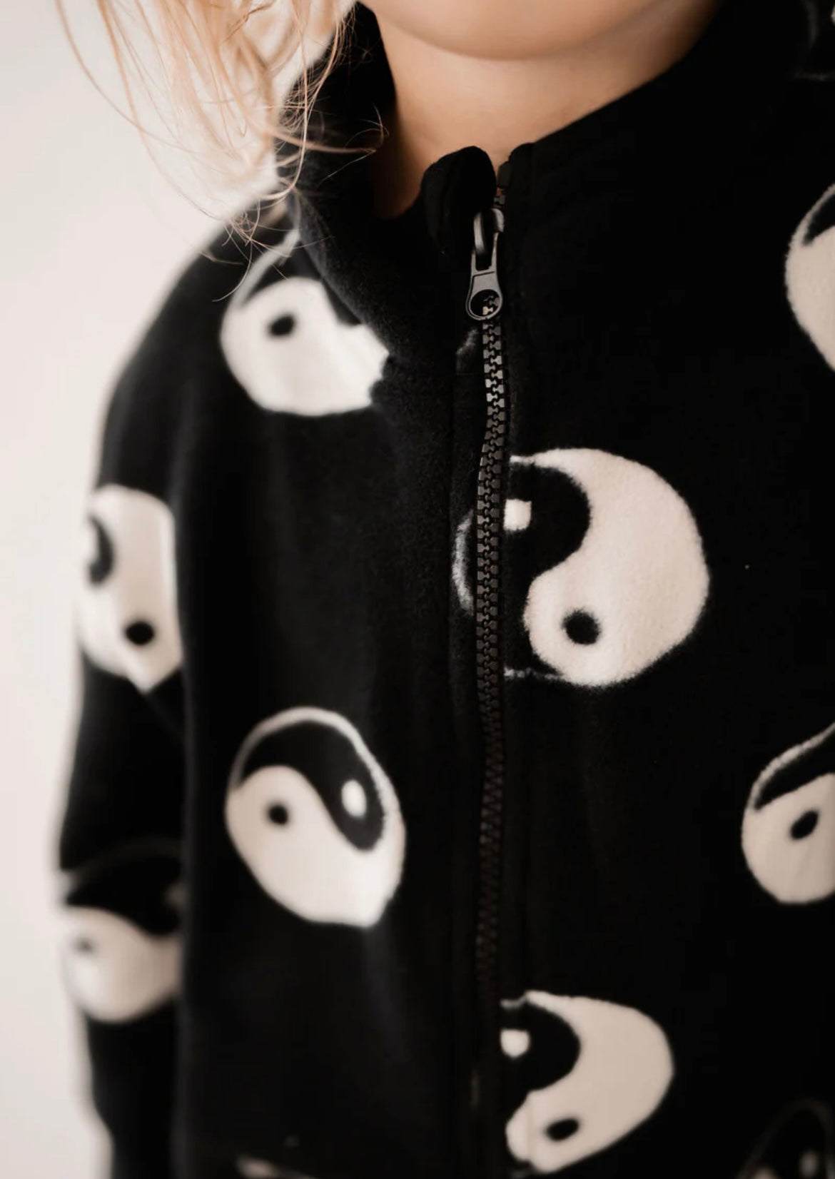 Yin yang fleece all in one