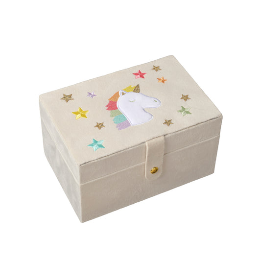 Rainbow unicorn large jewelry box