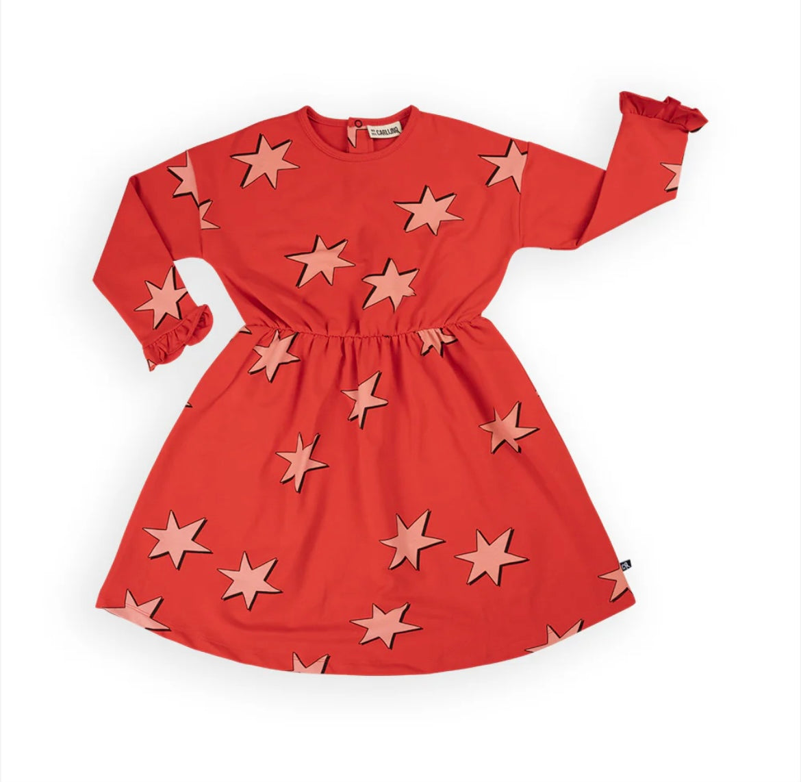 Stars dress longsleeves ruffles