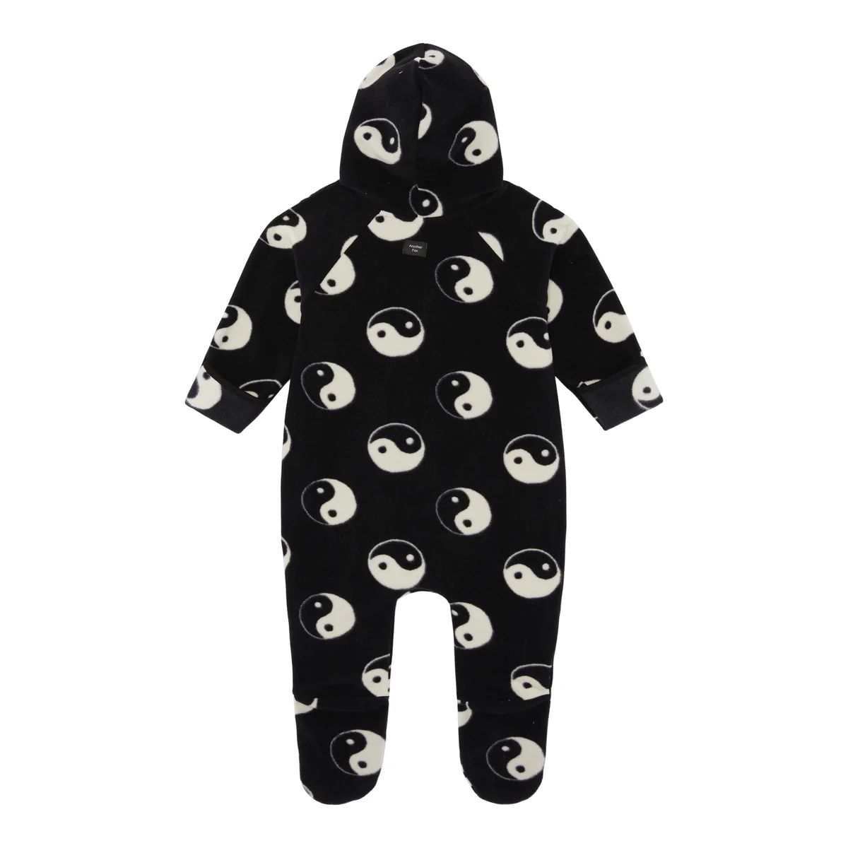 Ying yang baby fleece pramsuit