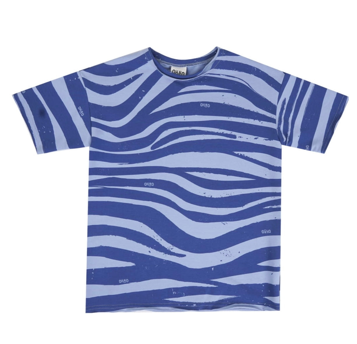 Blue zebra T-shirt