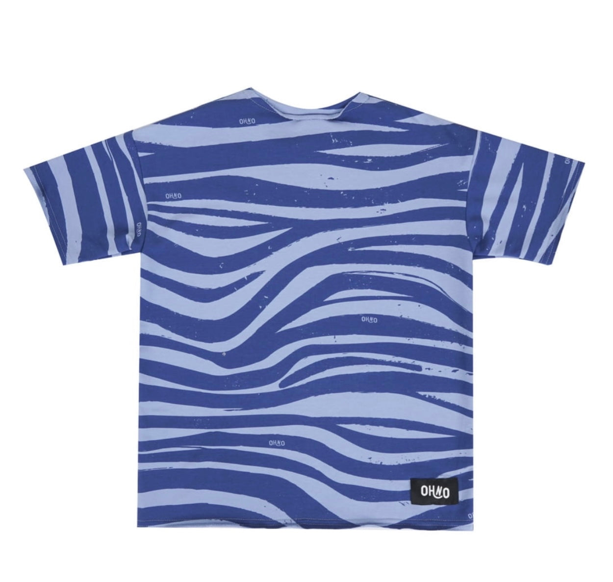 Blue zebra T-shirt