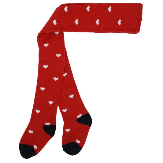 Vera Tights Poppy Red Heart