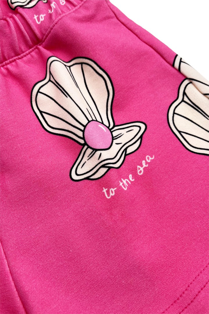 She’ll pink paperbag shorts