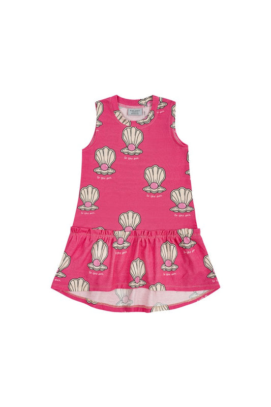 Shell pink light summer dress