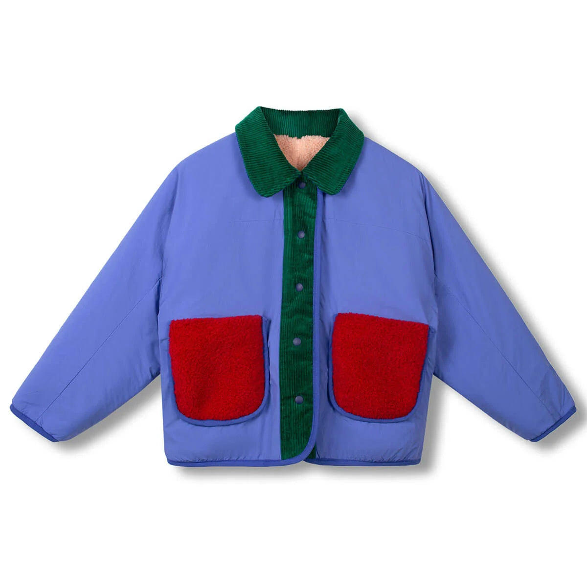 Reversible faux fur jacket