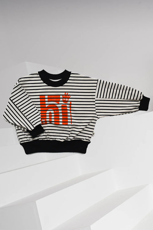 Striped ghost sweatshirt