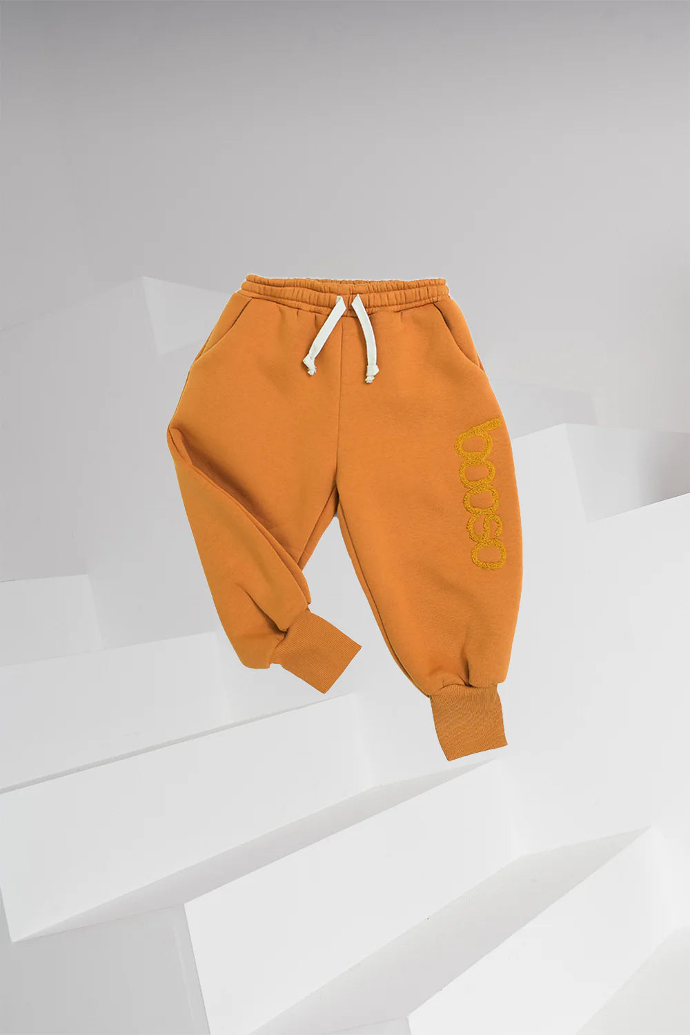 Warm wide joggers honey